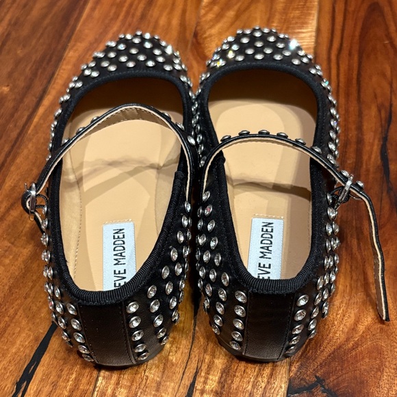 Steve Madden Vinetta Rhinestone Mary Jane Flats - Picture 4 of 6
